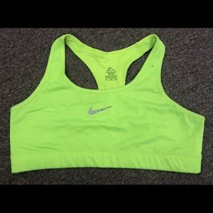 Used XL neon Nike pro sports bra